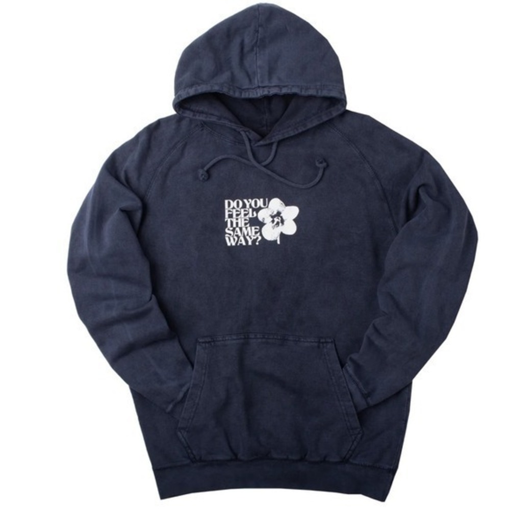 Altru Garden Center Flower Hoodie Sweatshirt in Pigment Dye Navy Size S NWT